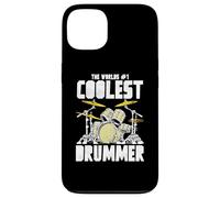 World’s #1 Coolest Drummer Vintage Drum Kit Retro Percussion Custodia per iPhone 13