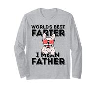 World’s Best Farter I Mean Father Funny Dog Dad Maglia a Manica