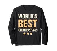 World’s Best Father-in-Law Ever Retro Grunge Maglia a Manica