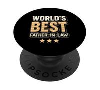 World’s Best Father-in-Law Ever Retro Grunge PopSockets PopGrip Adesivo