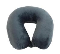 World' s Best Feather Soft Microfiber Neck Pillow, Charcoal/Grey, 12 x 13 x 4