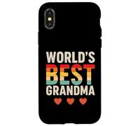 World’s Best Grandma Retro Vintage Custodia per iPhone X/XS
