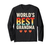 World’s Best Grandma Retro Vintage Maglia a Manica