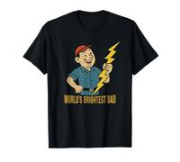 World’s Brightest Dad Electrician Humor Design Maglietta