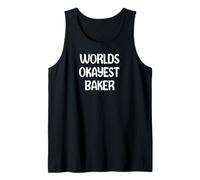 World’s Okayest Baker Funny Workplace Humor Tees Mugs Canotta