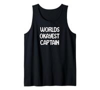 World’s Okayest Captain Funny Workplace Humor Tees Mugs Canotta