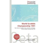 World Scrabble Championship 1991: Peter Morris (Scrabble), Coleco, Selchow and Righter, World Scrabble Championship 1991