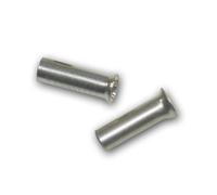 world-trading-net - 100 puntali non isolati argentati 1,5mm², lunghezza 7mm
