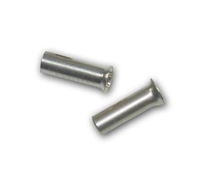 world-trading-net - 100 puntali non isolati argentati 1,5mm², lunghezza 7mm