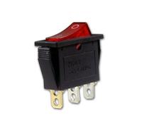 world-trading-net - Confezione da 10 interruttori basculanti 1 polo basculante rosso illuminato 230V/15A