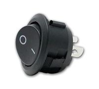 world-trading-net - Interruttore a bilanciere rotondo, 1 polo, ON/OFF, nero
