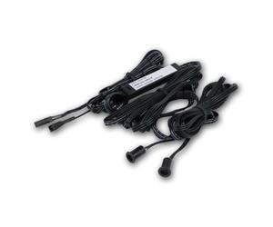 world-trading-net Interruttore per mobili Nexo Micro-IR, Nero - Illuminazione LED Automatica per mobili a Due Ante, 12 V/24 V, Senza Contatto, a Risparmio energetico