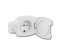 world-trading-net - Presa di corrente per mobili con coperchio e interruttore luce, classe di protezione IP44, adatta per bagni o garage