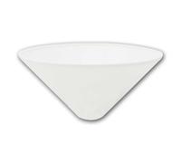 world-trading-net - Rosone della lampada a forma di cono, diametro 120 mm, altezza 60 mm, bianco, diametro cavo di alimentazione 7 mm