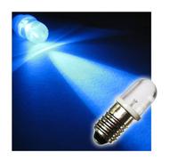 world-trading-net - Set di 10 lampadine LED a vite E10, blu, 12V DC