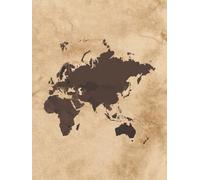 World Travel Journal: Old Paper Cover