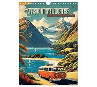 World Travel Posters - Nostalgic Trip Around the Globe (Wall Calendar 2027 DIN A