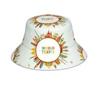 World Travel3 Cappellino Pescatore Protezione UV Cappelli da Pescatore Unisex Fisherman's Hat per Vacanze Uomini Estivo