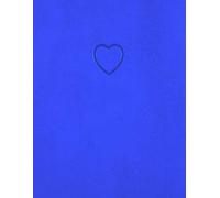 WORLD TRAVELER Eccolo Writing Journal - 140 Page Lined Notebook with BLUE Embossed Heart Cover | Vintage-Inspired Travel Journal, Diary & Notebook for Women & Writers