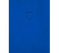 WORLD TRAVELER Eccolo Writing Journal - 140 Page Lined Notebook with blue Embossed Heart Cover | Vintage-Inspired Travel Journal, Diary & Notebook for Women & Writers