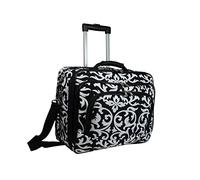 World Traveler Rolling - Valigetta per computer portatile da 17", Damasco con finiture nere, Taglia unica, Rolling - Valigetta per computer portatile da 17"