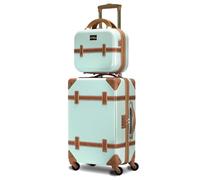 World Traveler VentureX - Valigetta rigida leggera in policarbonato con rotelle, Gatsby Mint, 2 pezzi Carry-On Set, Venturex, Gatsby Mint, 2-piece Carry-On Set, Venturex - Valigia rigida leggera con