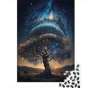 World Tree Puzzle Celestial Luna 1000 Pezzi Carta Riciclata Per Adulti E Oltre I 12 Anni Puzzle Divertente Regalo E Attività Per La Casa 70x50cm/1000pcs