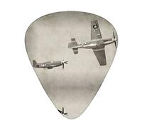 World War 2 Aircraft Airplane Plettro per chitarra avanzato 12 pezzi Tre spessori per basso, chitarra elettrica, borsa per chitarra acustica