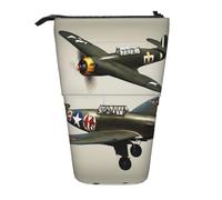 World War 2 Airplane Airplane02 verticale retrattile matita caso scatola di cancelleria scatola organizzatore ufficio adulto