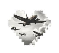World War Building Brick Block Puzzle a forma di cuore, immagine personalizzata puzzle foto puzzle per adulti 3D micro blocchi di costruzione per la decorazione della casa set di mattoni
