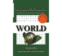 WORLD Word Search Book: 3 languages Puzzle Book. French, Spanish, English.