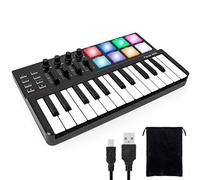 Worlde Panda Mini tastiera portatile 25 chiavi USB MIDI Controller con Pro Software Suite Colorato Drum Pads e Borsa per il trasporto inclusi