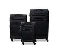 Worldpack Dublin - Set di 4 rotoli, 3 pezzi, Nero