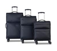 Worldpack Kyoto 4 ruote Set di valigie 3 pezzi espandibile blu
