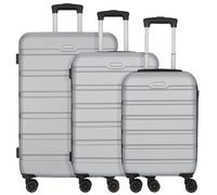 Worldpack Phoenix 4 ruote Set di valigie 3 pezzi color argento