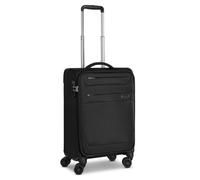 Worldpack Set di valigie morbide, 3 pezzi, trolley da viaggio in poliestere robusto di alta qualità, per uomo e donna, 4 ruote doppie e lucchetto TSA, serie Chicago, Nero , Koffer S (55 cm), valigetta