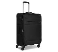 Worldpack Set di valigie morbide, 3 pezzi, trolley da viaggio in poliestere robusto di alta qualità, per uomo e donna, 4 ruote doppie e lucchetto TSA, serie Chicago, Nero , Koffer M (68 cm)