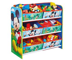 Worlds Apart HelloHome Contenitore Porta Giochi Multistore, Legno Composito, Multicolore, 60x63.50x30 cm