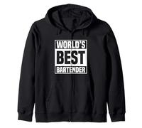 World's Best Bartender Funny Bartending Alcoholic Drink Felpa con Cappuccio