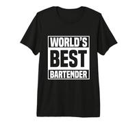 World's Best Bartender Funny Bartending Alcoholic Drink Maglietta Premium