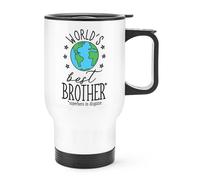 World's Best Brother Viaggio Tazza con Manico - Divertente Regalo Termiche