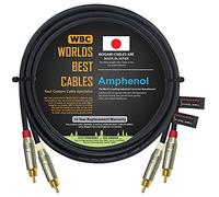 WORLDS BEST CABLES 3 metri - Coppia di cavi di interconnessione audio ad alta definizione direzionali realizzati su misura utilizzando il Mogami 2549 cavo e Amphenol ACPR, connettori RCA oro