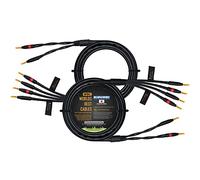 WORLDS BEST CABLES Canare 4S11 - Grado audiofilo - HiFi Star-Quad Bi-Wire Speaker Cable Coppia con connettori Eminence Gold Banana