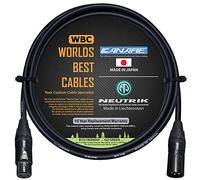 WORLDS BEST CABLES Canare L-4E6S - Cavo micro Star Quad con connettori Neutrik Gold XLR-maschio a XLR femmina, 1 m