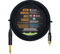 WORLDS BEST CABLES - Cavo da TS a RCA - Gotham GAC-4/1 (Nero) Cavo di interconnessione audio Star-Quad e Neutrik NP2X-B & Amphenol ACPL-CBK Gold Plugs