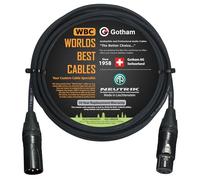 WORLDS BEST CABLES - Gotham GAC-4/1 - Star Quad Mic Cavo - 4 Meter con Neutrik Gold XLR Plugs