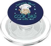 Worlds Best Cook Dad Funny Cooking Gnome For Fathers Day PopSockets PopGrip per MagSafe