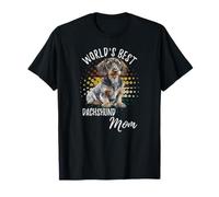 World's Best Dachshund Mom Wire Haired Dog Doxie Mom Maglietta