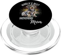 World's Best Dachshund Mom Wire Haired Dog Doxie Mom PopSockets PopGrip per MagSafe