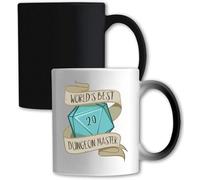 World's Best Dungeon Master Natural - Tazza con 20 colori cangianti, colore: Bianco